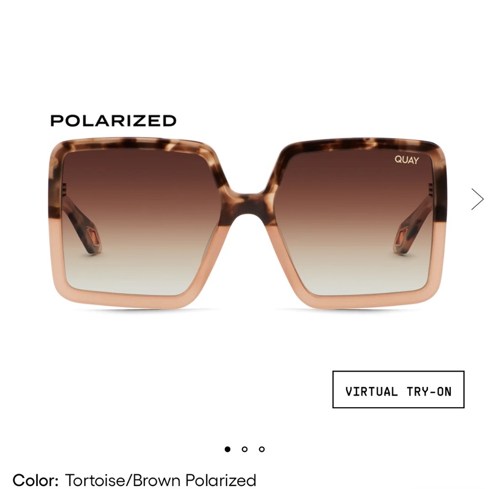 Quay Almost Ready polarized oversized sunglasses